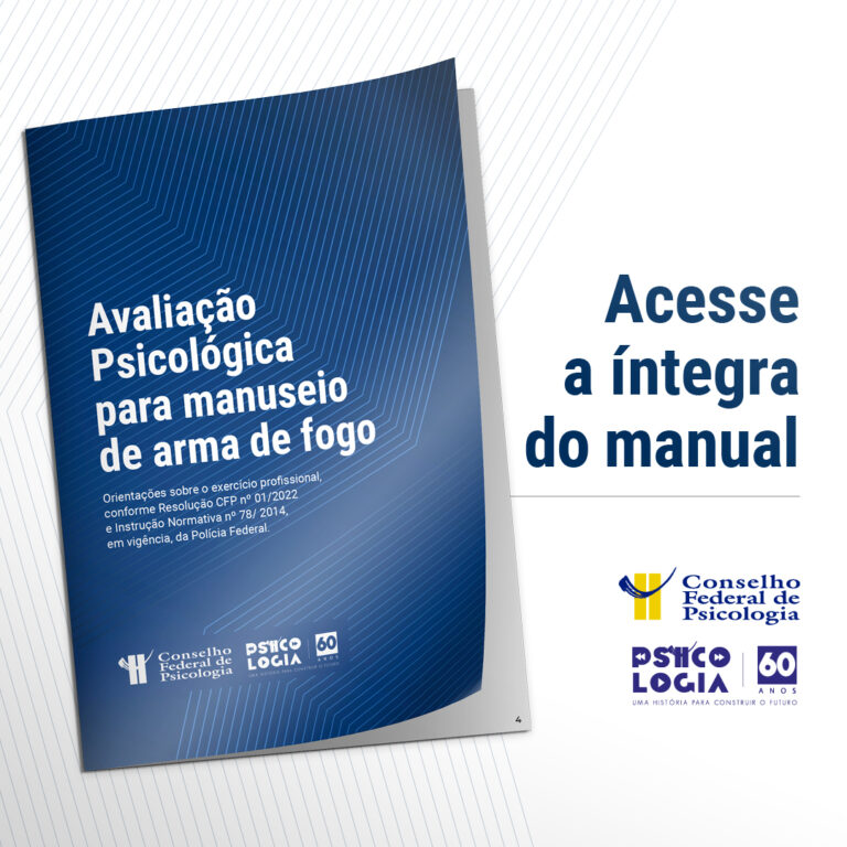 Cfp Disponibiliza Manual Orientativo Sobre Avaliação Psicológica Para Manuseio De Arma De Fogo 2760